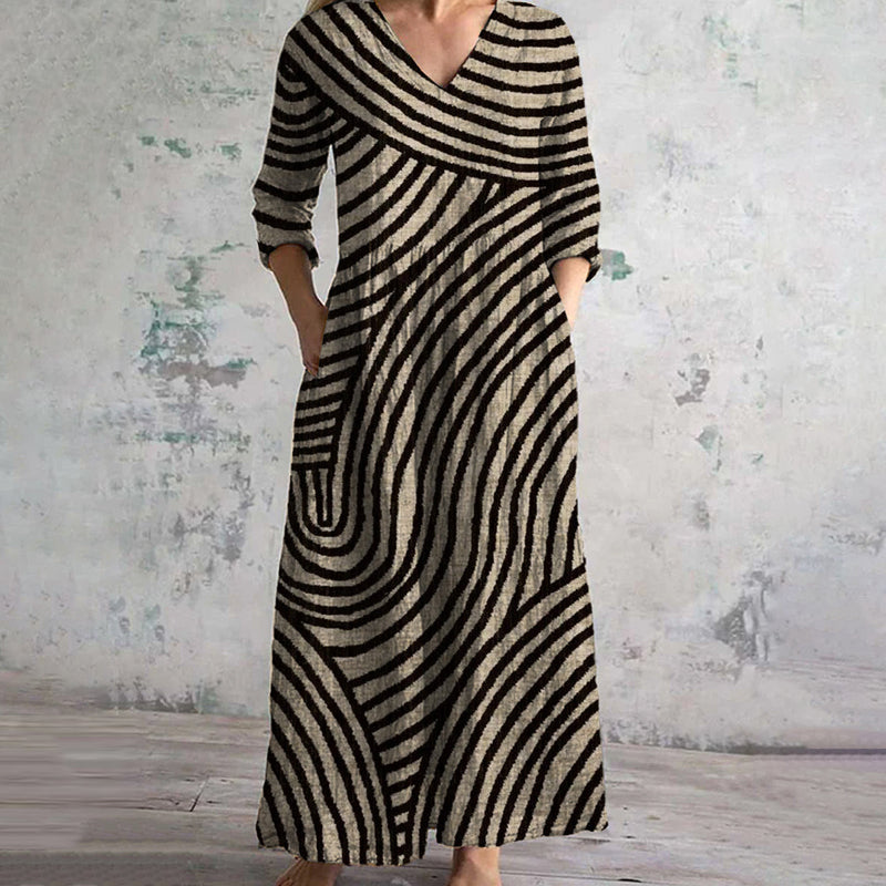 Eva | Vintage Striped Dress