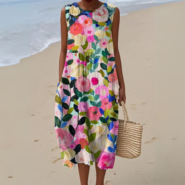 Skye | Striped Midi Dress