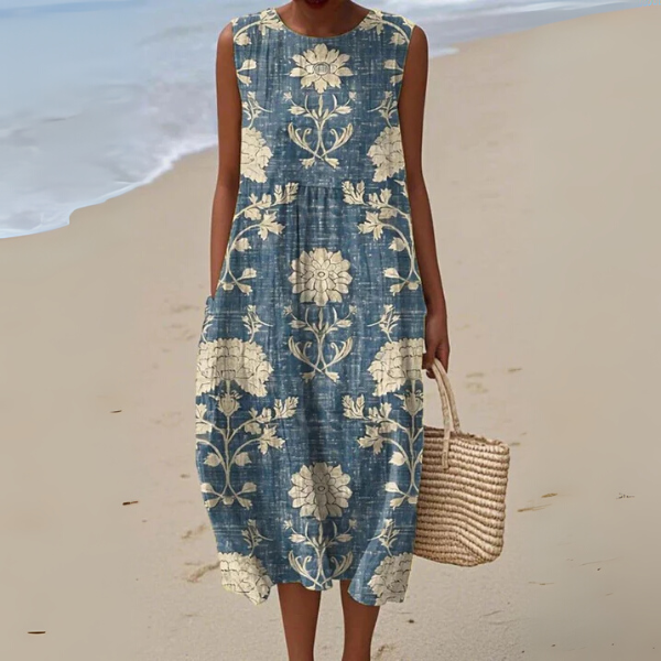 Skye | Striped Midi Dress